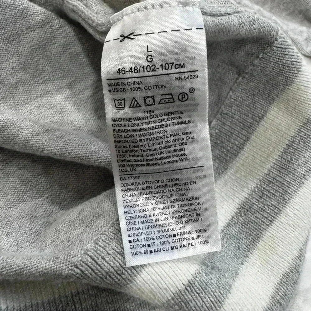 Banana Republic Hoodie Organic Cotton Gray Hoodie Men’s Size Large